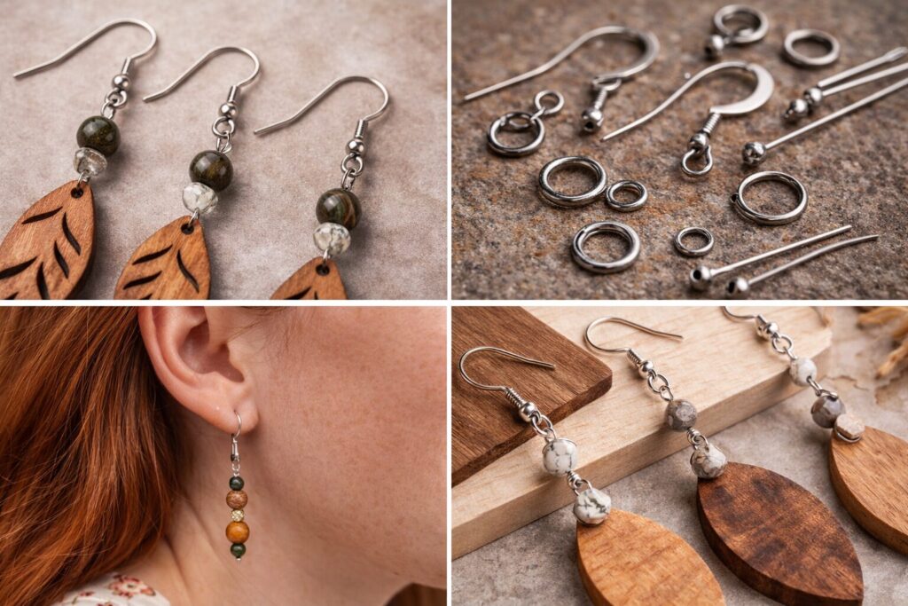 Sterling Silver / Stainless Steel Earring