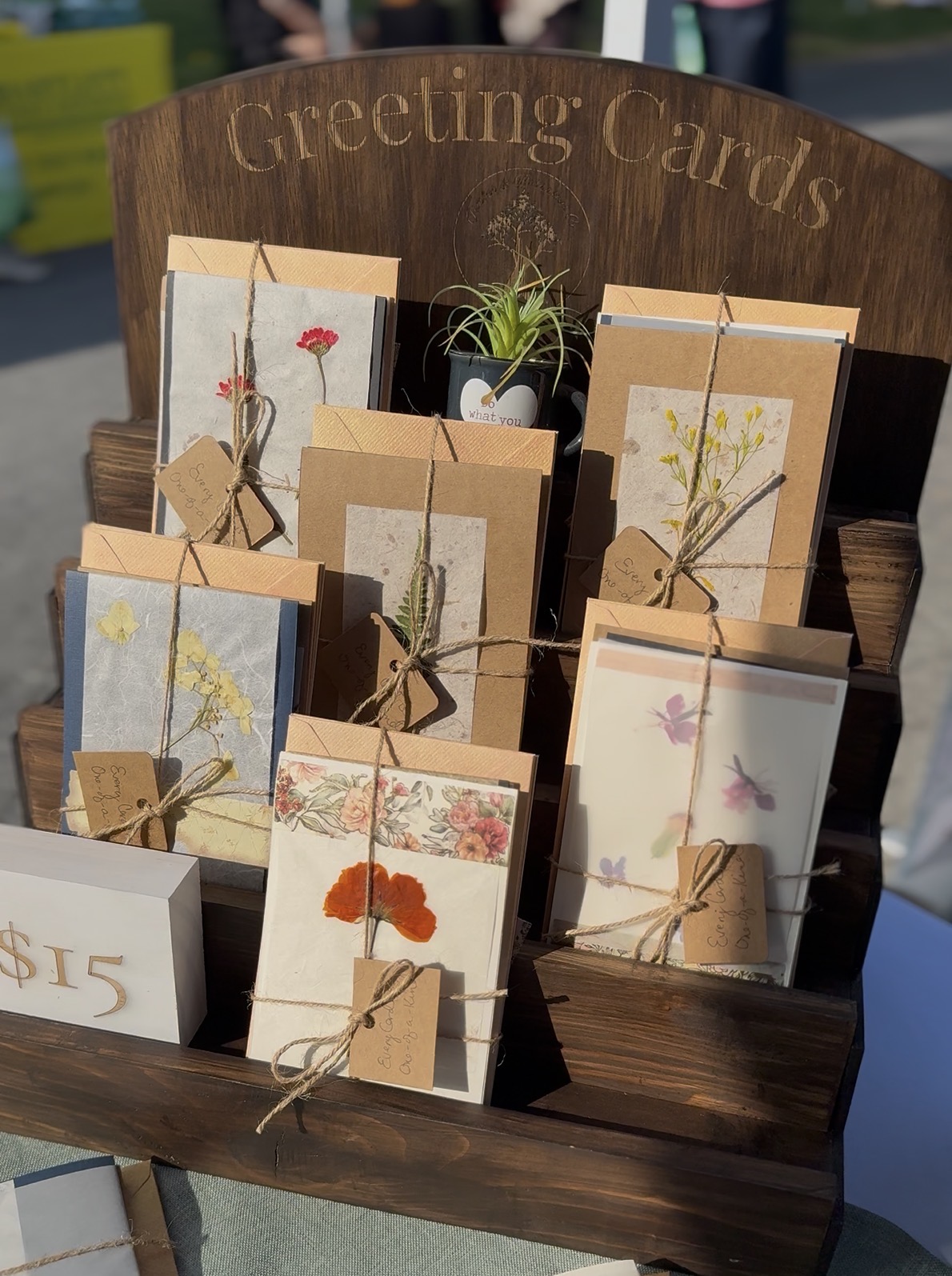 Pressed Flower Greeting Card