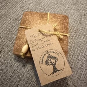 Square Tea Died Diatomaceous Coasters