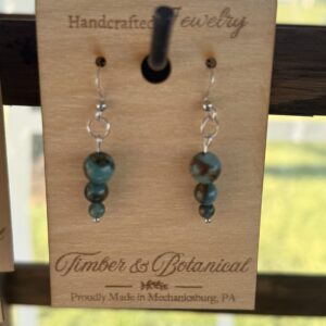 Coastal & Blue Bead Earrings