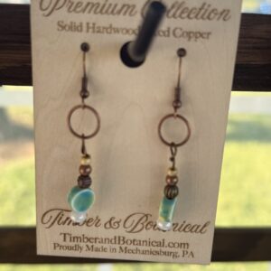 Premium Copper & Stone Earrings