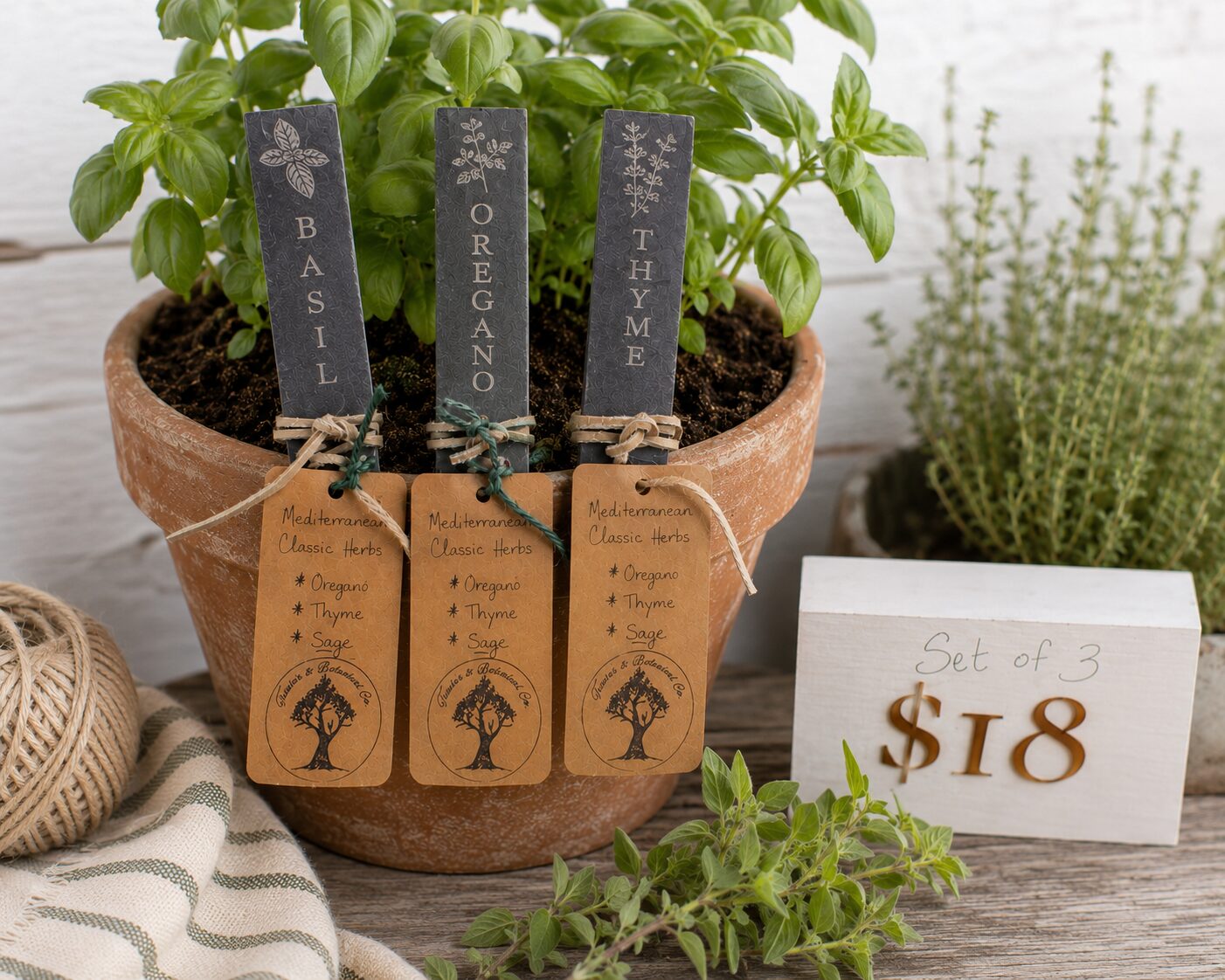 Engraved Slate Plant Stakes